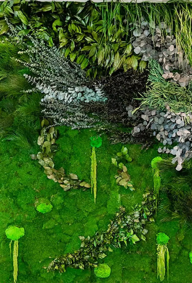 green wall, accoustic wall