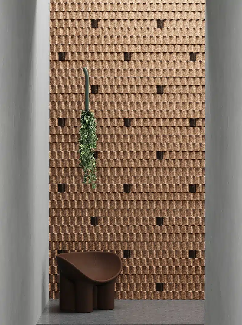 acoustic cork wall