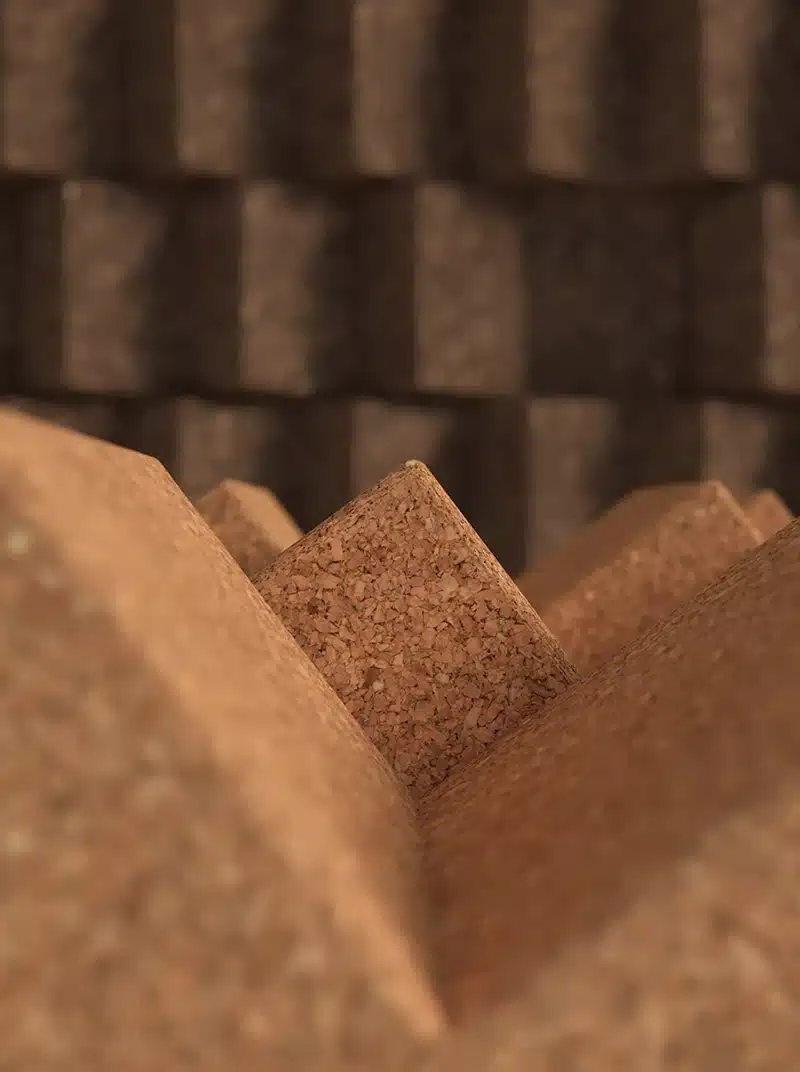 acoustic cork wall